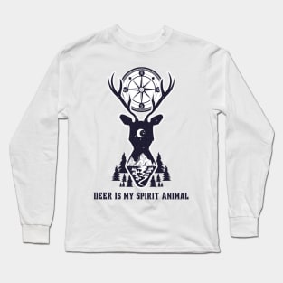 Deer Is My Spirit Animal Long Sleeve T-Shirt